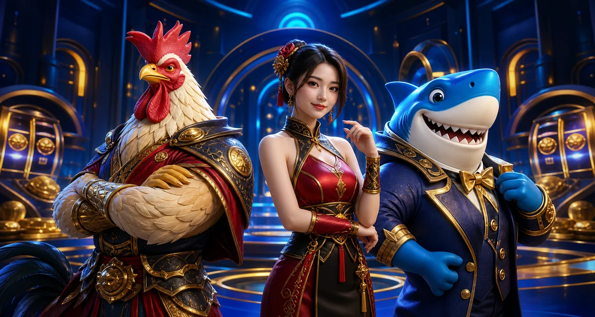 Pasukan watak permainan 3D MEGA888